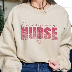 Emergency Nurse Sweatshirt, Emergency Department Shirt, ER Nurse Shirt, Emergency Room Shirt, New Nurse Gift, Nurse Shirt, ED Nurse Shirt