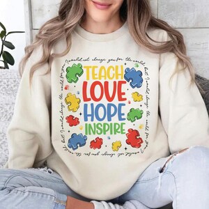 Autism Awareness Sweatshirt, Puzzle Autism Shirt, Autism Teacher Shirt, Neurodiversity Shirt, Sped Teacher Gift, Special Education Shirt