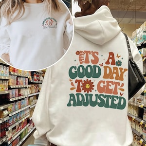 It&#39;s A Good Day To Get Adjusted Chiropractic Shirt, Chiropractor Gifts, Chiropractic Students Grad Gift, Personalized Chiropractor Shirt
