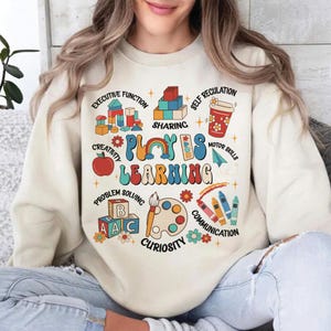 Teacher Preschool Sweatshirt, Kindergarten Teacher Shirt, Teacher Preschool Shirt, Daycare Teacher Shirt, Gift For Teacher, Teacher Day Gift