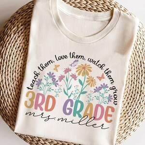 Third Grade Teacher Shirt, Custom 3rd Teacher Shirt, 3rd Grade Shirt, Third Grade Shirt, Elementary School Teacher Shirt, Teach Them Shirt