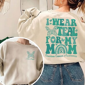 Cervical Cancer Awareness Sweatshirt, Support Squad Cervical Cancer Awareness, Cervical Warrior Shirt, Teal Ribbon Gift, Cancer Shirt