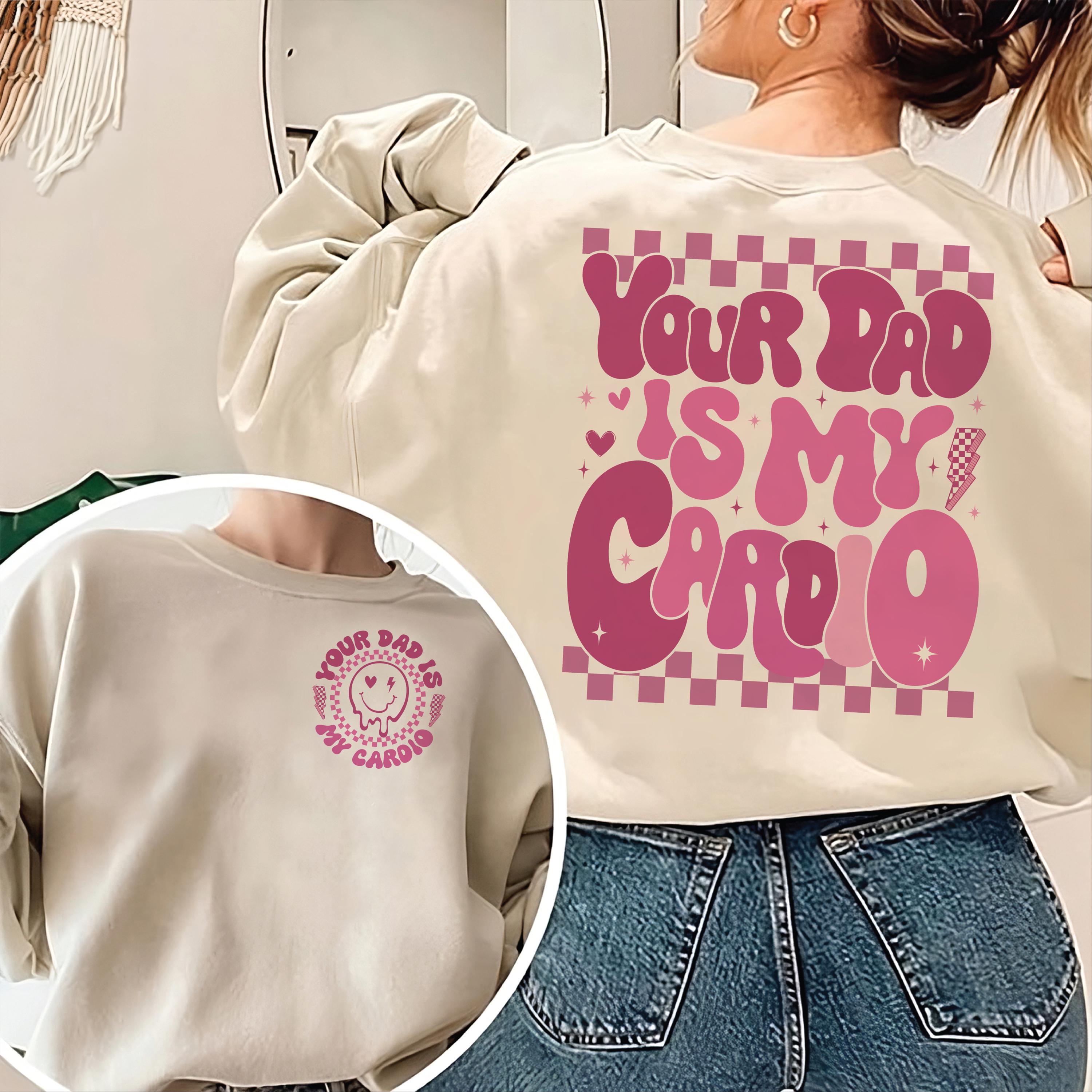 Débardeur 'Your Dad Is My Cardio' - Style Y2K Années 90/2000 - Coupe Classique Légère