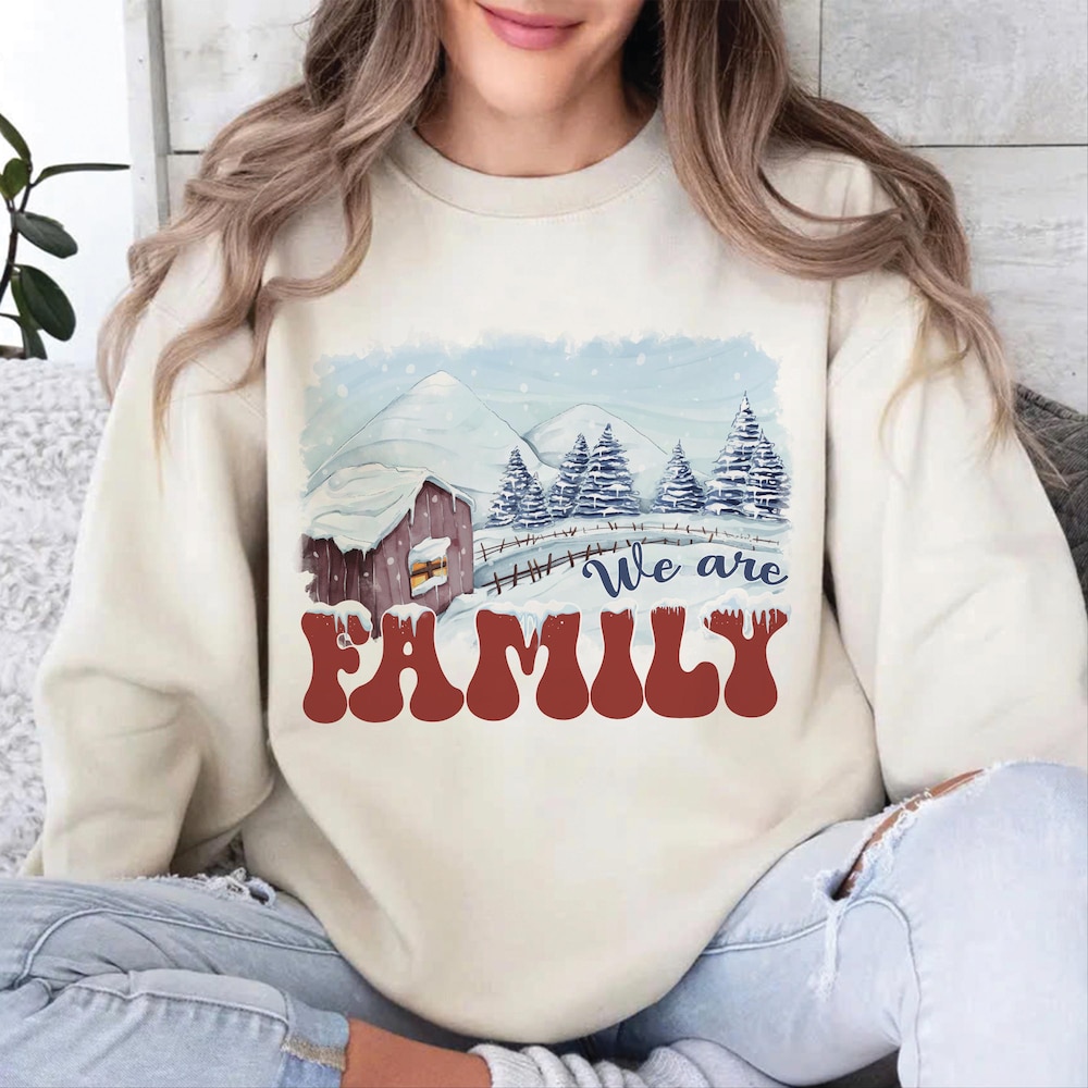 We Are Family Sweatshirt, Family Sweater, Family Matching Christmas, Christmas Gift, Family Christmas Sweatshirt, Christmas Sweatshirt
