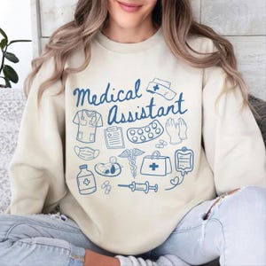 Medical Assistant Sweatshirt, Certified Medical Assistant Shirt, Gift for Medical Assistant, Med School Shirt, MA Shirt, Med Student Shirt