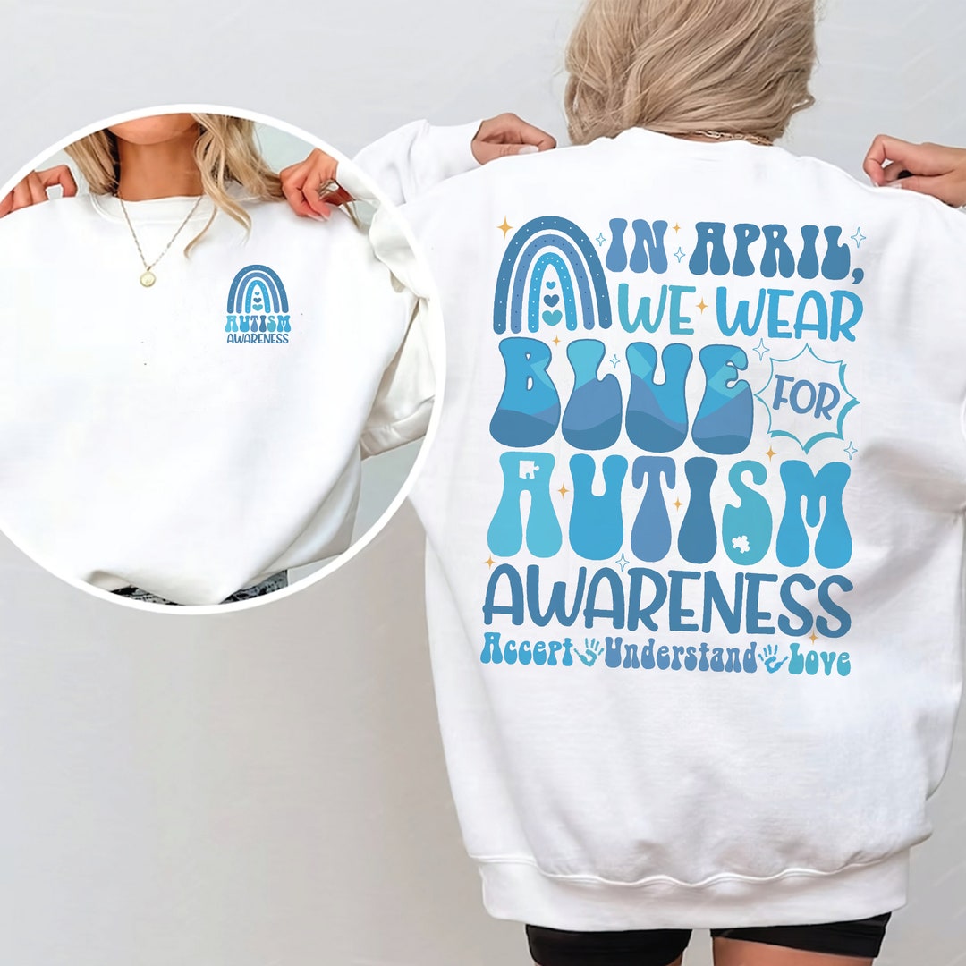 Autism Awareness 'We Wear Blue' Women's Hoodie - Comfortable & Stylish main image 1