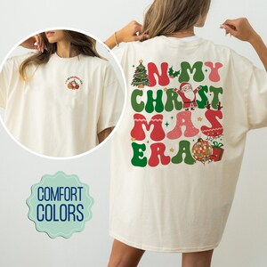 In My Christmas Era Comfort Colors Shirt, Retro-Weihnachtshemd, Weihnachtsferien-Shirt, Weihnachtsgeschenk, Weihnachts-Longsleeve, Familien-Weihnachtsgeschenk