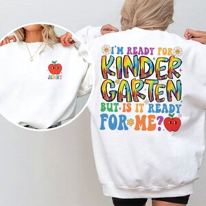 Kindergarten Sweatshirt, Lehrer zurück in die Schule, Kindergarten Regenbogen Sweatshirt, Kindergärtnerin Sweatshirt, Lehrer Wertschätzung