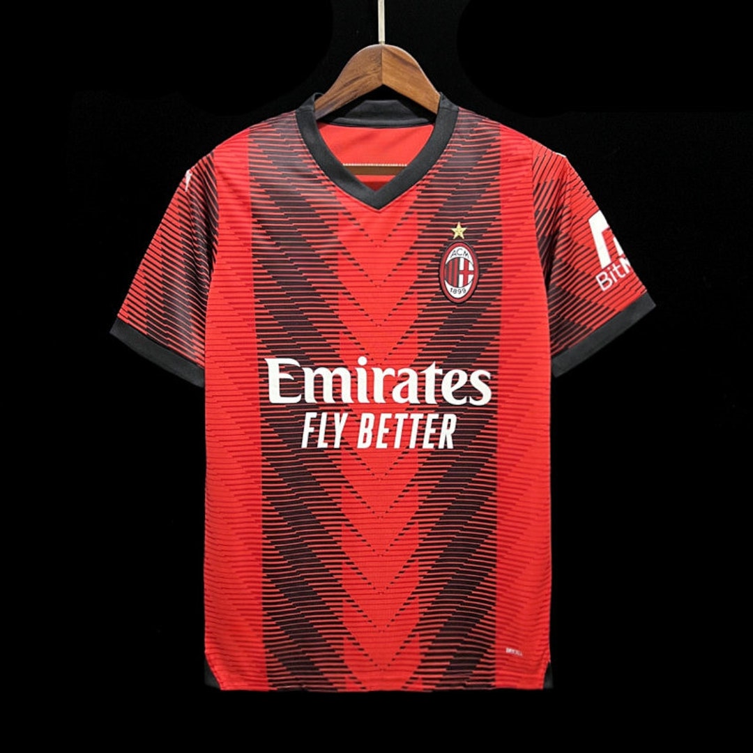 23/24 AC Milan Home Jersey Home Jersey AC Milan Soccer Etsy