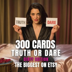 300 Truth or Dare Cards for Couples | Kinky Printable Game | Romantic Adult Activity | Digital Download | Fun Gift for Him, Her or Valentine