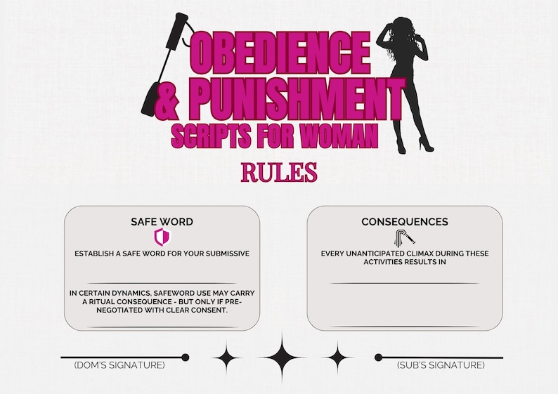 Ful Rules Script 300 Service Humiliation Tasks for Submissive Woman - BDSM Scripts for ...