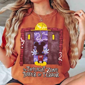 Halloween Mickey Mouse The Twilight Zone Tower Of Terror T-Shirt, Disney Mickey&#39;s Not So Scary Party Tee, Disneyland Family Vacation Gift