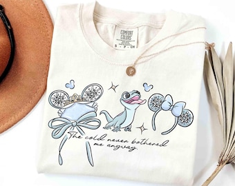 Watercolor Disney Frozen Elsa Princess T-Shirt, Elsa And Anna Princess Tee, Olaf And Sven Tee, Girly Aesthetic Disney Girls Trip 2026 Tee