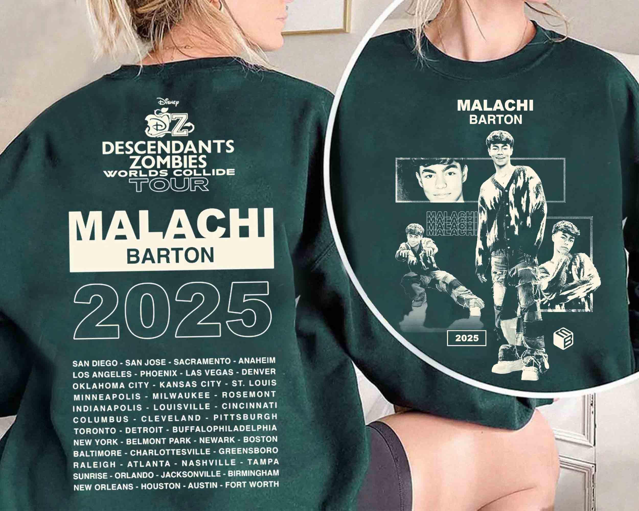 Disney Malachi Barton T-shirt, Descendants Zombies Worlds Collide