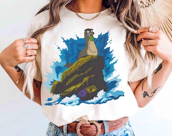 Pixar Finding Nemo Gerald s T-shirt, Disney Gerald And Little Mermaid Ariel Princess Sea Rock Tee, Disneyland Family Trip