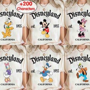 Customize Disney All Characters Shirt, Disneyland Est 1955 Shirt, Mickey & Friends Tee, Disney Group Shirt, Disney Family Shirt, Disney Trip