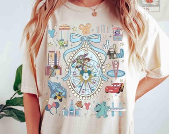 Coquette Bow Disney California Adventure Shirt, Disneyland Family Vacation, Cars Monster Toy Story Tee, Disneyland California Family Trip