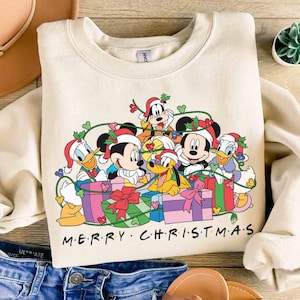 Mickey&#39;s Very Merry Christmas Party 2025 Shirt, Disney Santa Mickey And Minnie Presents Tee, Disneyland Vacation Family Matching Trip Gift