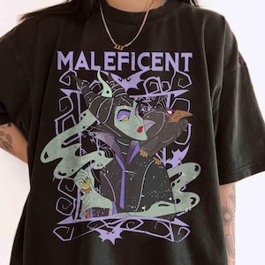Retro Disney Villains Sleeping Beauty Maleficent Old School Poster Shirt, Disney Maleficent Comfort Colors Shirt, Disneyworld Family Trip