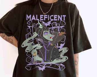 Retro Disney Villains Sleeping Beauty Maleficent Old School Poster Shirt, Disney Maleficent Comfort Colors Shirt, Disneyworld Family Trip