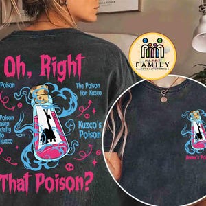 Personalized Kuzco&#39;s Poison Yzma&#39;S Extract Of Llama Shirts, Disney Villains Emperor&#39;s New Groove Tee, Kronk & Yzma, Disneyland Family Gift