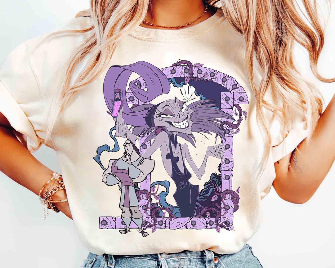 レトロなディズニーヴィランズのイズマとクロンクのハロウィンTシャツ
