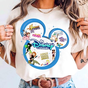 Disney Channel Filme Mickey Head Shirt, Lizzie McGuire T-Shirt, Hannah Montana T-Shirt, High School Musical, BTW Familienurlaub Reise 2025 T-Shirt