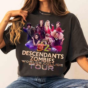 Descendants Zombies Worlds Collide Tour Matching Shirt, Disney The Rise Of Red Group Shirt, Descendants Concert, Summer Music Festival 2025