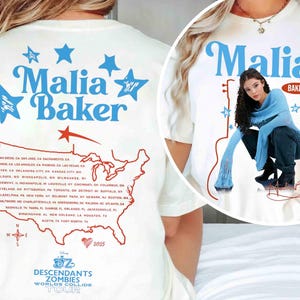 Disney Malia Baker T-shirt, Descendants Zombies Worlds Collide Tour, The Rise Of Red Tee, Descendants Concert, Summer Music Festival 2025