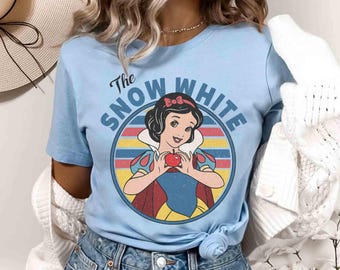 Retro 90s Vintage The Snow White T-shirt, Disney Snow White And Seven Dwarfs Family Matching Tee, Disneyland Holiday Vacation 2026 Gift