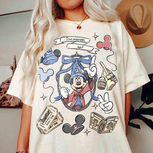 Mickey Sorcerer Some imagination, huh T-Shirt. Walt Disney Fantasia Mickey Shirt, Fantasia Mickey Tee, Disneyland Family Matching Trip