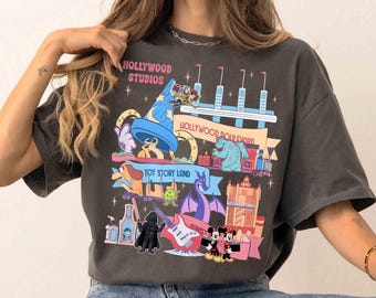 Retro Disney Hollywood Studios Shirt, Micky und Freunde Hollywood Tower, Disney Toy Story Shirt, Star Wars Shirt, Disney Family Trip Shirt