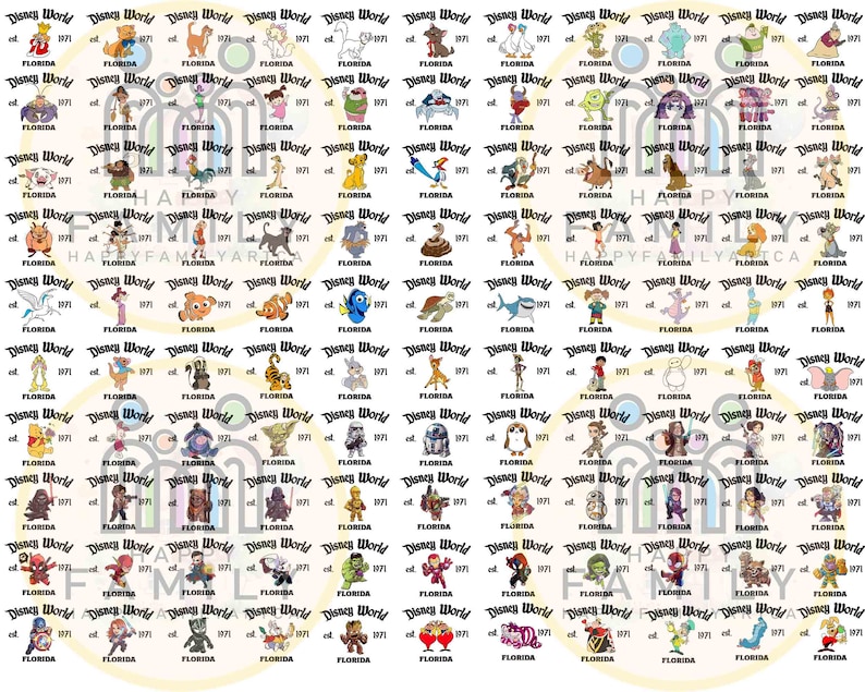 Customize Disneyworld Est 1971 Shirt, Retro Disney All Characters Shirt, Mickey and Friends Tee, Disney Group Shirt, Disney Family Trip Gift image 3
