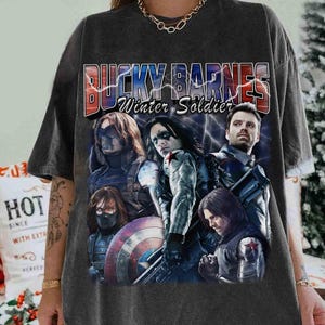Vintage Winter Soldier Bootleg T-Shirt, Bucky Barnes  Shirt, Bucky Barnes Retro 90s Tshirt, Bucky Barnes Bootleg Tee, The Winter Soldier