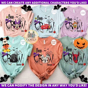 Customize Mickey and Friends Boo Crew Disney Halloween T-Shirt, Mickey&#39;s Not So Scary Halloween Party 2025, WDW Disneyland Family Halloween