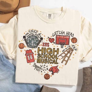 Disney Channel High School Musical Troy Bolton Love Heart T-shirt, The Musical The Series East High Tee, Troy Bolton Lover, Disney Girl Trip