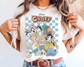 Camiseta retro de Disney: Una película de Goofy, Max y Roxanne de Disneyland, camiseta Powerline, camiseta familiar de viaje a WDW Magic Kingdom 2026
