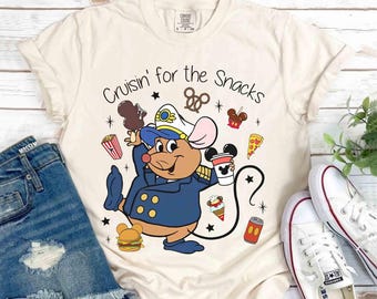 Spersonalizuj Gus Gus Mouse Snacks Disney Cruise Shirt, Disney Princess Cinderella Gus Pirates Tee, Disney Family Cruise, My First Cruise Trip