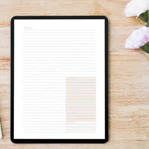 Daily Notes - Downloadable PDF (Single Page PDF)