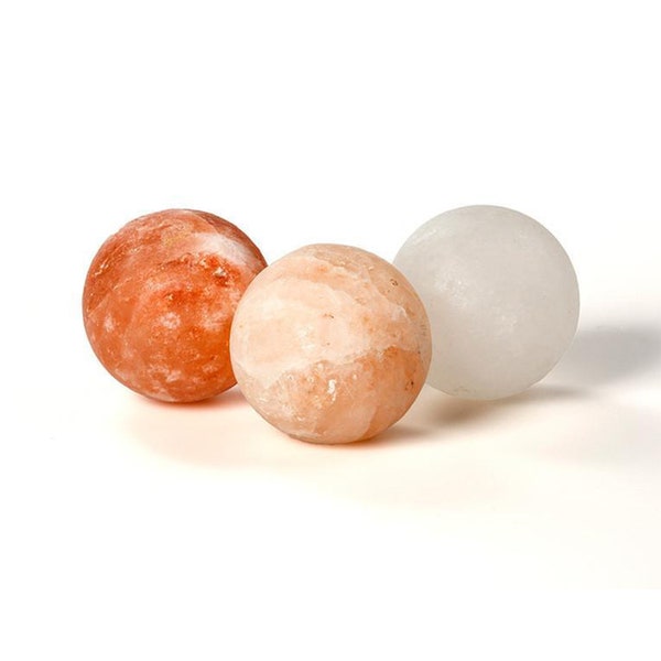 Himalayan Salt Massage Ball Crystal Stones for a Deep Holistic Rocks Spa Heal Soap Deodorant Bath & Beauty Relaxation Massage Tools