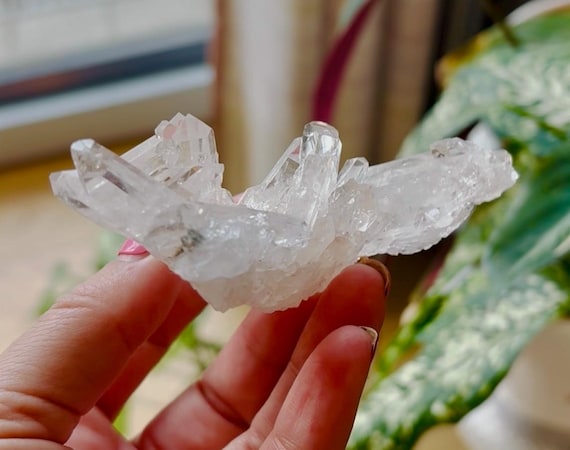 Clear Quartz Cluster | Quartz Crystal Cluster | Free Standing Crystal Cluster | High Quality Quartz Crystal | Raw Quartz Crystal