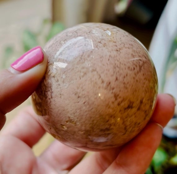 Beautiful Rare Rhodonite Sphere | Healing Sphere |  Crystal Sphere | Statement Sphere |