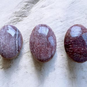 Lepidolite Palm Stones | Crystal Palm Stones | Gift | Meditation |