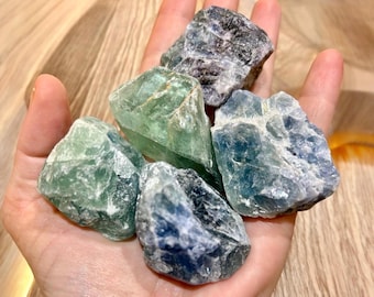 Raw Rainbow Fluorite Crystal | Metaphysical Healing Stone