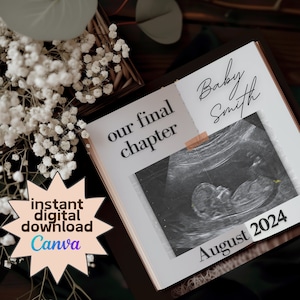 Last Baby Announcement Digital, Grand Finale Pregnancy Announcement, Last One Pregnancy Announcement Digital, Gender Neutral Last Baby