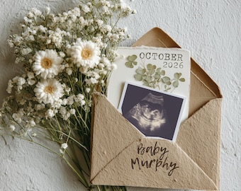 March Pregnancy Annoucement Canva Template | Irish Theme Baby Announcement | Digital Download | St. Patrick's Day