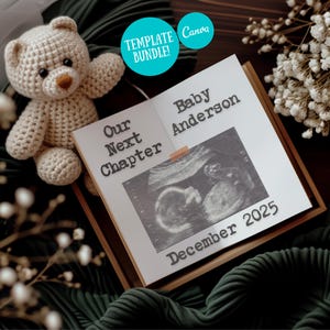 Pregnancy Announcement Gender Neutral, Digital Minimalist Baby, Social Media Pregnancy, Simple Pregnancy Reveal, Book Pregnancy Announcement
