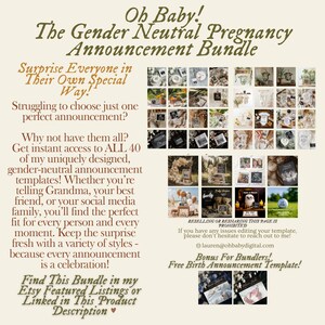 Plot Twist Pregnancy Announcement: Surprise Baby Reveal (digital Canva