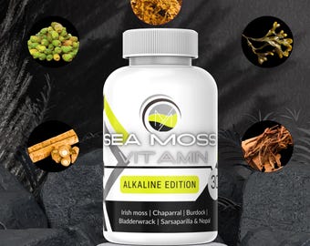Seamoss Vitamin + Capsules | Alkaline Edition — Bromide Plus (with added vital alkaline herbs)