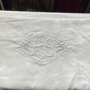 Antique French Linen top sheet
